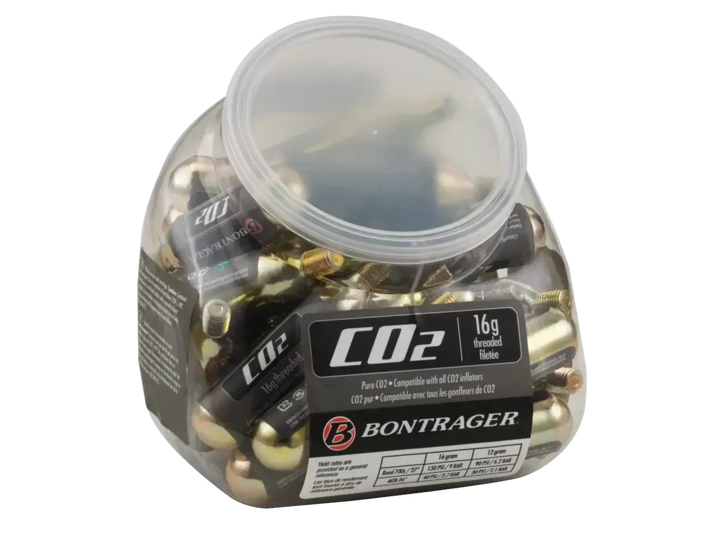 Bontrager CO₂ Cartridge Tub of 30 Wheels Bikes