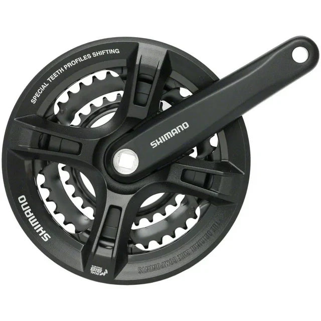 Crankset with Chainguard 28/38/48t Shimano Altus M171 170mm