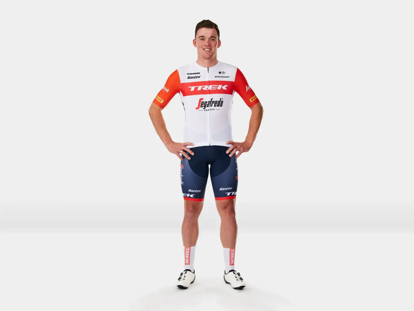 Jersey Santini Trek-Segafredo Men's Team Replica Race Wheels Bikes